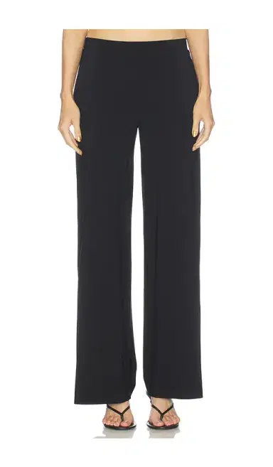Norma Kamali Flat Front Wide Pant | Thumbnail 1 Norma Kamali Flat Front Wide Pant | Thumbnail 1