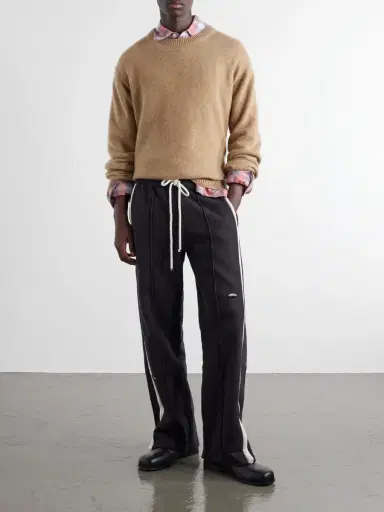 Nahmias Repaired Wide-Leg Cotton-Jersey Drawstring Sweatpants - Men | Thumbnail 2 Nahmias Repaired Wide-Leg Cotton-Jersey Drawstring Sweatpants - Men | Thumbnail 2