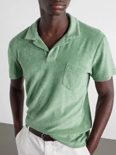Orlebar Brown Terry Cotton-Terry Polo Shirt - Men | Thumbnail 5 Orlebar Brown Terry Cotton-Terry Polo Shirt - Men | Thumbnail 5