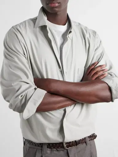 ssstein Cotton-Satin Shirt - Men | Thumbnail 5 ssstein Cotton-Satin Shirt - Men | Thumbnail 5