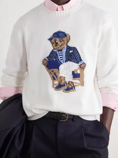 Polo Ralph Lauren Polo Bear-Jacquard Cotton Sweater - Men | Thumbnail 5 Polo Ralph Lauren Polo Bear-Jacquard Cotton Sweater - Men | Thumbnail 5