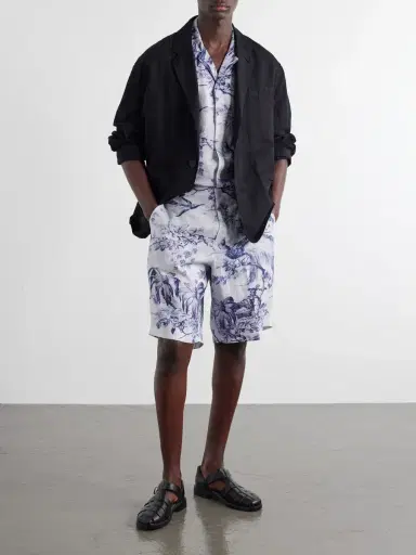 Orlebar Brown Laurent Straight-Leg Linen Shorts - Men | Thumbnail 2 Orlebar Brown Laurent Straight-Leg Linen Shorts - Men | Thumbnail 2
