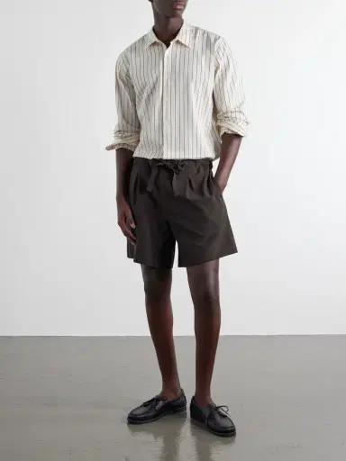 Orlebar Brown Justin Striped Cotton-Seersucker Shirt - Men | Thumbnail 2 Orlebar Brown Justin Striped Cotton-Seersucker Shirt - Men | Thumbnail 2