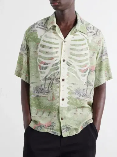 KAPITAL Aloha Convertible-Collar Printed Woven Shirt - Men | Thumbnail 3 KAPITAL Aloha Convertible-Collar Printed Woven Shirt - Men | Thumbnail 3