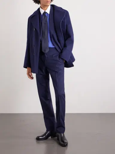 Tom Ford Classic-Collar Pinstriped Silk Shirt - Men | Thumbnail 3 Tom Ford Classic-Collar Pinstriped Silk Shirt - Men | Thumbnail 3
