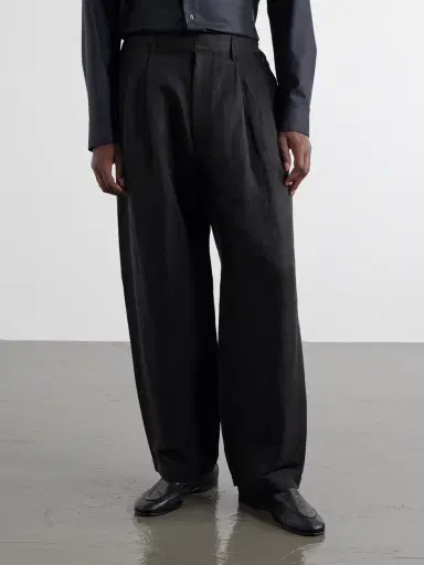 ssstein Wide-Leg Linen and Silk-Blend Twill Trousers - Men | Thumbnail 3 ssstein Wide-Leg Linen and Silk-Blend Twill Trousers - Men | Thumbnail 3