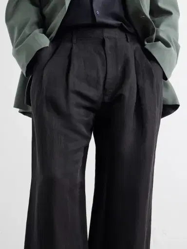 ssstein Wide-Leg Linen and Silk-Blend Twill Trousers - Men | Thumbnail 5 ssstein Wide-Leg Linen and Silk-Blend Twill Trousers - Men | Thumbnail 5