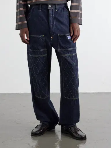 KAPITAL Lumber Straight-Leg Panelled Jeans - Men | Thumbnail 3 KAPITAL Lumber Straight-Leg Panelled Jeans - Men | Thumbnail 3