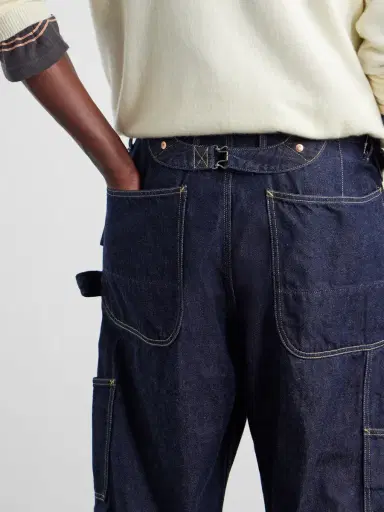 KAPITAL Lumber Straight-Leg Panelled Jeans - Men | Thumbnail 5 KAPITAL Lumber Straight-Leg Panelled Jeans - Men | Thumbnail 5