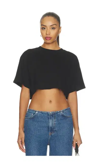 RE/DONE 90s Cropped Easy Tee | Thumbnail 1 RE/DONE 90s Cropped Easy Tee | Thumbnail 1