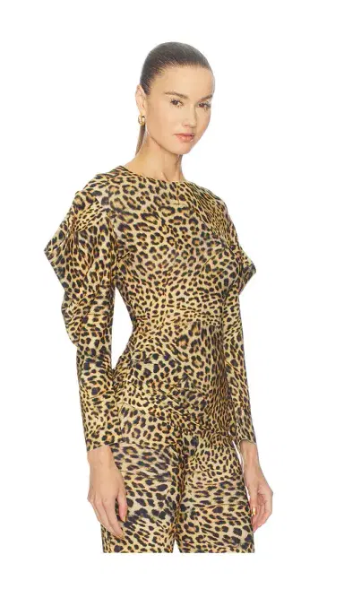 Norma Kamali Wing Sleeve Side Drape Top | Thumbnail 2 Norma Kamali Wing Sleeve Side Drape Top | Thumbnail 2