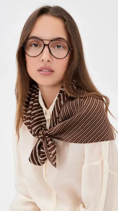 Valentino Ultralight V Logo Eyeglasses Havana/Transparent One Size | Thumbnail 3 Valentino Ultralight V Logo Eyeglasses Havana/Transparent One Size | Thumbnail 3