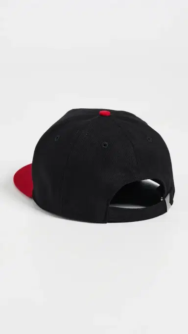 Rhude Rossa Structured Hat Black/Red One Size | Thumbnail 3 Rhude Rossa Structured Hat Black/Red One Size | Thumbnail 3
