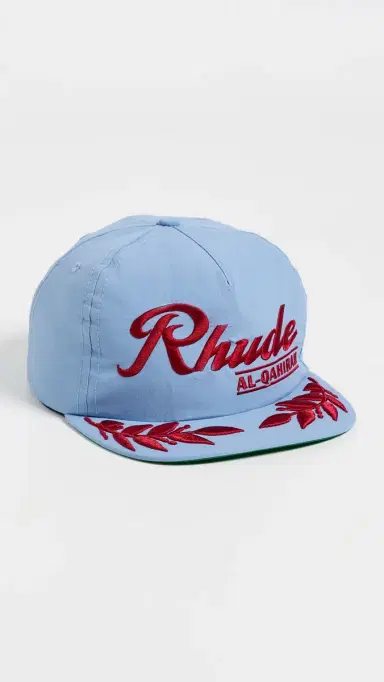 Rhude Al-Qahirah Souvenir Hat Baby Blue/Red One Size | Thumbnail 2 Rhude Al-Qahirah Souvenir Hat Baby Blue/Red One Size | Thumbnail 2