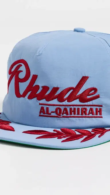 Rhude Al-Qahirah Souvenir Hat Baby Blue/Red One Size | Thumbnail 4 Rhude Al-Qahirah Souvenir Hat Baby Blue/Red One Size | Thumbnail 4