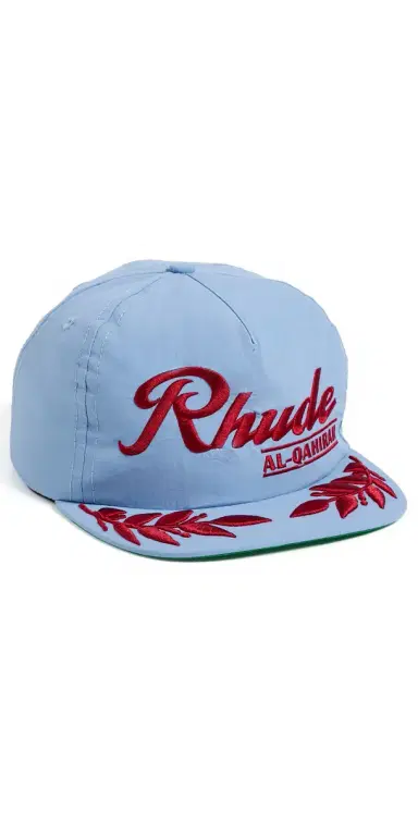Rhude Al-Qahirah Souvenir Hat Baby Blue/Red One Size | Thumbnail 1 Rhude Al-Qahirah Souvenir Hat Baby Blue/Red One Size | Thumbnail 1
