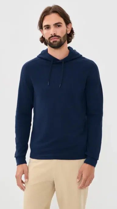 RLX Ralph Lauren Long Sleeve Tech Waffle Knit Hoodie | Thumbnail 2 RLX Ralph Lauren Long Sleeve Tech Waffle Knit Hoodie | Thumbnail 2