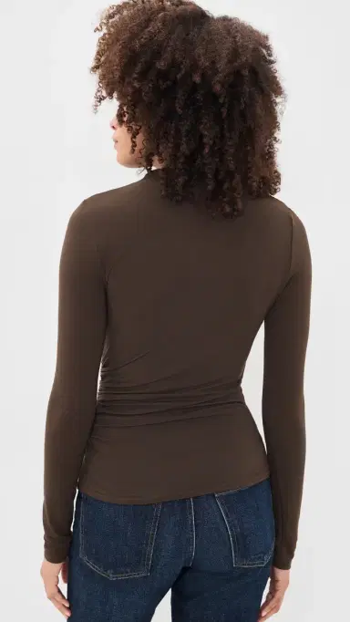 RAILS Joelle Ruched Tee Espresso | Thumbnail 3 RAILS Joelle Ruched Tee Espresso | Thumbnail 3