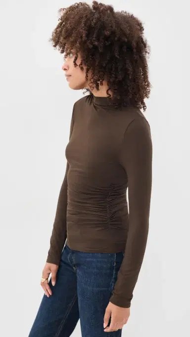 RAILS Joelle Ruched Tee Espresso | Thumbnail 4 RAILS Joelle Ruched Tee Espresso | Thumbnail 4