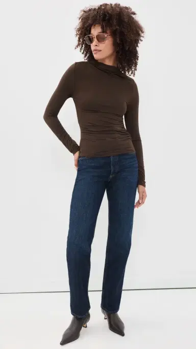 RAILS Joelle Ruched Tee Espresso | Thumbnail 5 RAILS Joelle Ruched Tee Espresso | Thumbnail 5