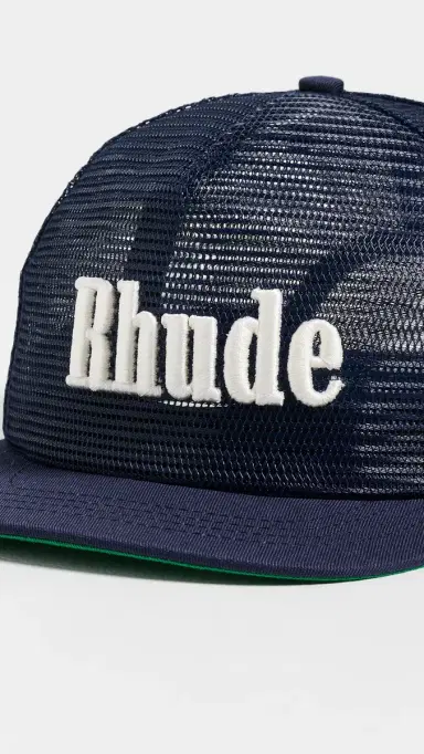 Rhude Logo Mesh Hat Navy / White One Size | Thumbnail 4 Rhude Logo Mesh Hat Navy / White One Size | Thumbnail 4