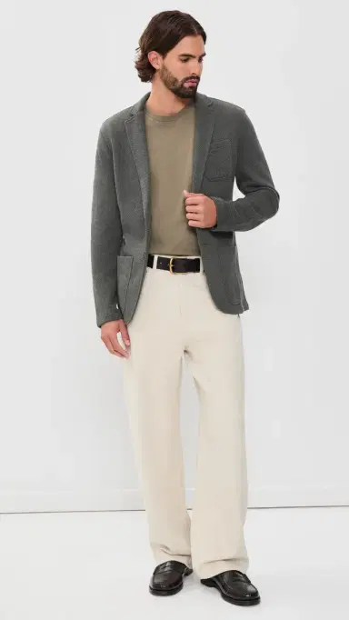 Faherty Inlet Knit Blazer Olive Charcoal elange | Thumbnail 5 Faherty Inlet Knit Blazer Olive Charcoal elange | Thumbnail 5