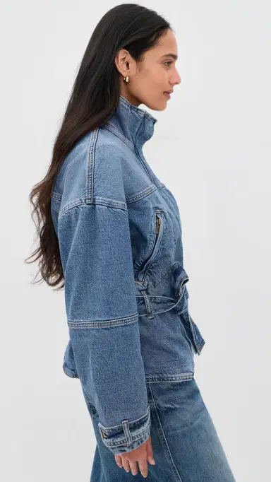 Ramy Brook Robin Denim Jacket id Cerulean | Thumbnail 4 Ramy Brook Robin Denim Jacket id Cerulean | Thumbnail 4