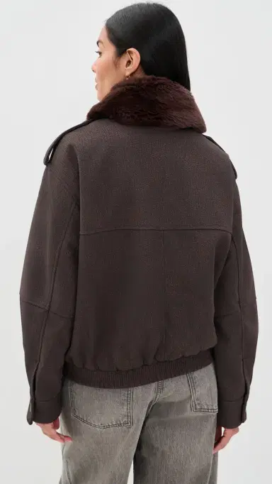 GOOD AMERICAN The Better Than Leather Faux Leather Bomber Jacket | Thumbnail 3 GOOD AMERICAN The Better Than Leather Faux Leather Bomber Jacket | Thumbnail 3
