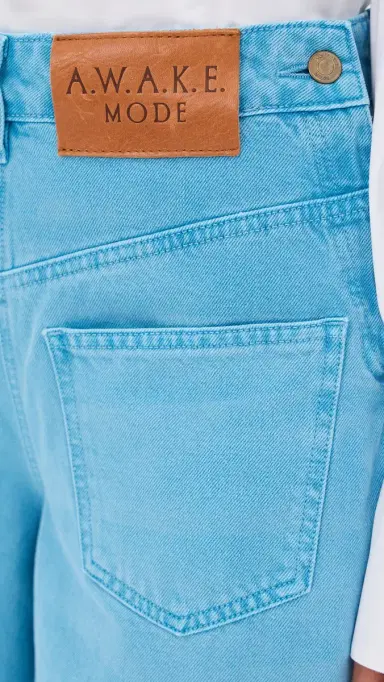 A.W.A.K.E. MODE A. W.A. K.E. MODE Super Wide Leg Mirror Jeans | Thumbnail 6 A.W.A.K.E. MODE A. W.A. K.E. MODE Super Wide Leg Mirror Jeans | Thumbnail 6