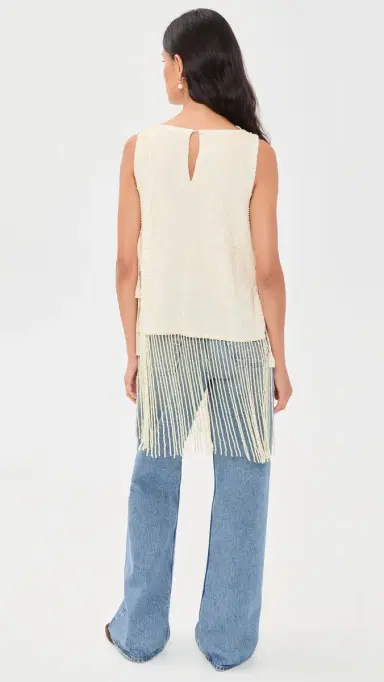 Sea Carlotta Fringe Top Cream | Thumbnail 4 Sea Carlotta Fringe Top Cream | Thumbnail 4