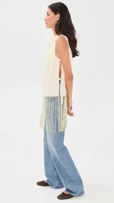 Sea Carlotta Fringe Top Cream | Thumbnail 5 Sea Carlotta Fringe Top Cream | Thumbnail 5