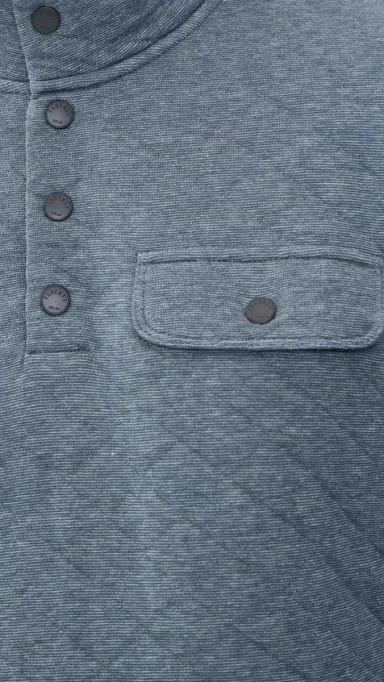 Faherty Epic Quilted Pullover Crystal Creek Heather | Thumbnail 6 Faherty Epic Quilted Pullover Crystal Creek Heather | Thumbnail 6