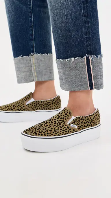 Vans Classic Slip On Stackform Sneakers Spotted Olive Brown/Black M 8/ W 9.5 | Thumbnail 3 Vans Classic Slip On Stackform Sneakers Spotted Olive Brown/Black M 8/ W 9.5 | Thumbnail 3