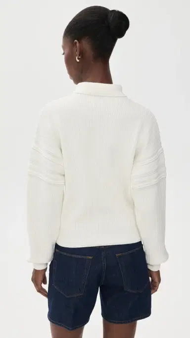 Lacoste Long Sleeve Polo Sweater Flour | Thumbnail 3 Lacoste Long Sleeve Polo Sweater Flour | Thumbnail 3