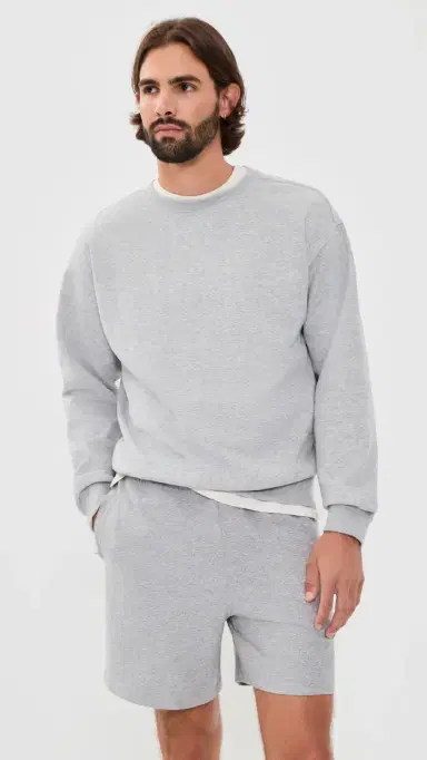 Beyond Yoga uxefleece Crewneck Pullover ight Heather Gray | Thumbnail 2 Beyond Yoga uxefleece Crewneck Pullover ight Heather Gray | Thumbnail 2