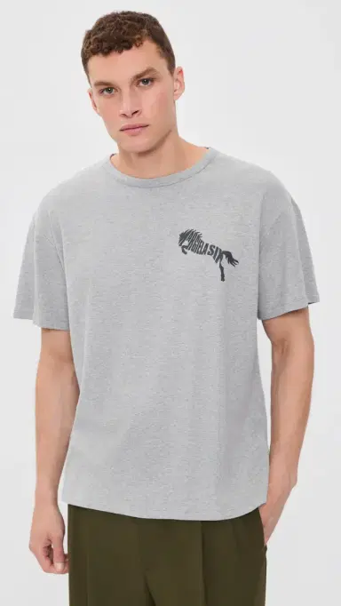 MM6 MAISON MARGIELA Graphic Tee Grey elange | Thumbnail 2 MM6 MAISON MARGIELA Graphic Tee Grey elange | Thumbnail 2