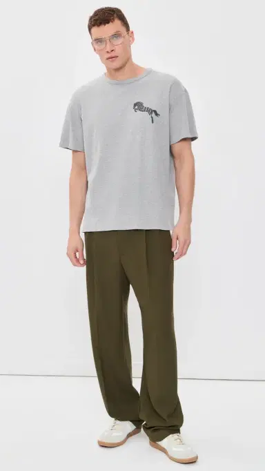 MM6 MAISON MARGIELA Graphic Tee Grey elange | Thumbnail 5 MM6 MAISON MARGIELA Graphic Tee Grey elange | Thumbnail 5