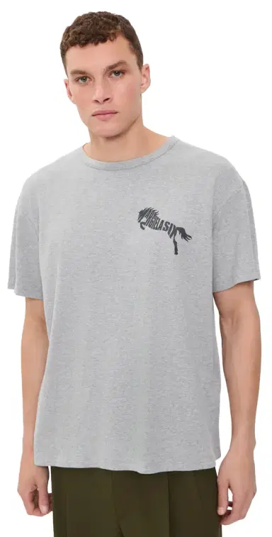 MM6 MAISON MARGIELA Graphic Tee Grey elange | Thumbnail 1 MM6 MAISON MARGIELA Graphic Tee Grey elange | Thumbnail 1