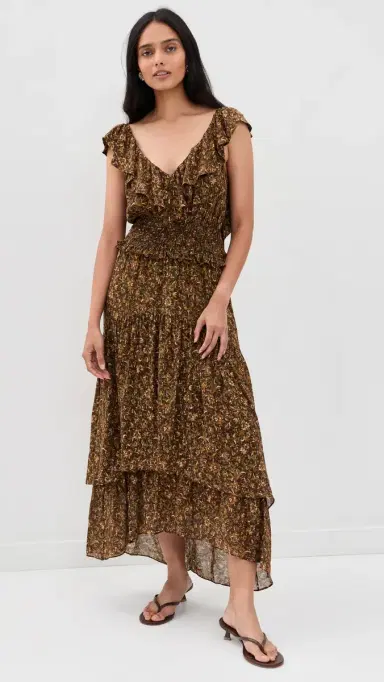 PAIGE Kiana Dress Hickory ulti | Thumbnail 5 PAIGE Kiana Dress Hickory ulti | Thumbnail 5