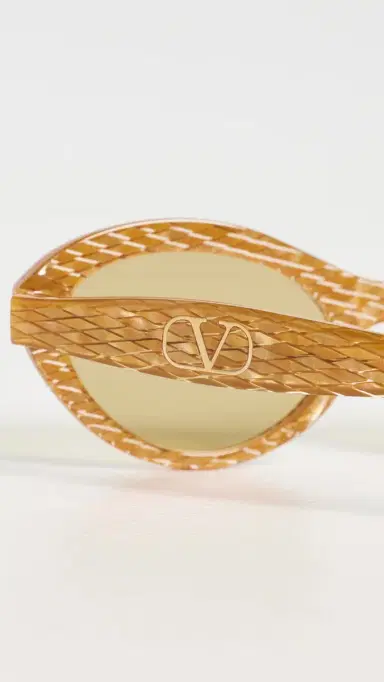 Valentino Dauphin Sunglasses Gold/Yellow One Size | Thumbnail 5 Valentino Dauphin Sunglasses Gold/Yellow One Size | Thumbnail 5