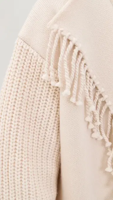 Frame The Cropped Jacquard Fringe Coat | Thumbnail 6 Frame The Cropped Jacquard Fringe Coat | Thumbnail 6