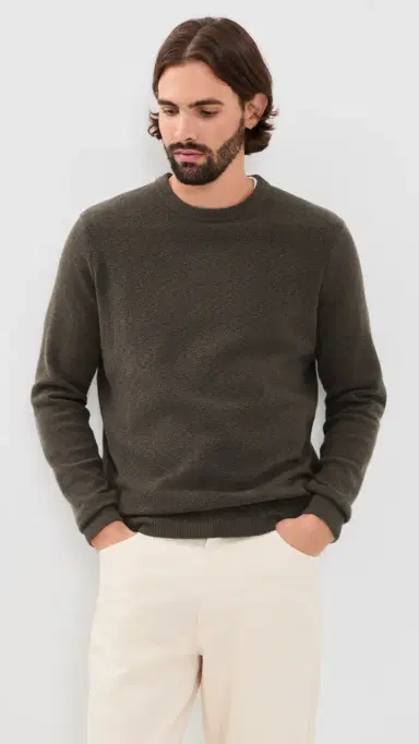 Faherty Jackson Crew Sweater Coast Brown | Thumbnail 2 Faherty Jackson Crew Sweater Coast Brown | Thumbnail 2