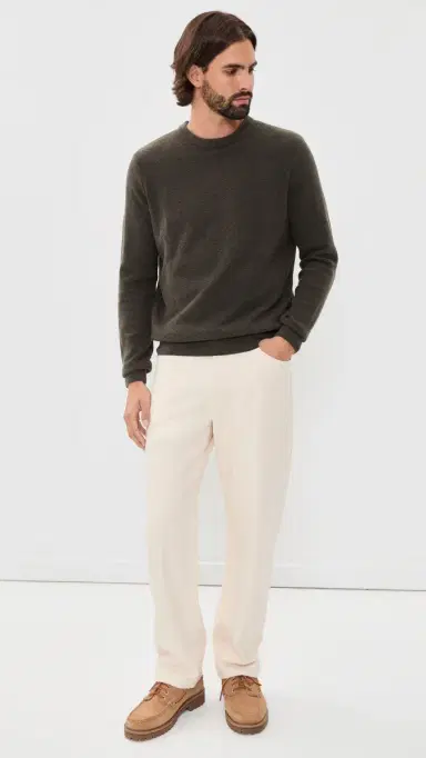 Faherty Jackson Crew Sweater Coast Brown | Thumbnail 5 Faherty Jackson Crew Sweater Coast Brown | Thumbnail 5