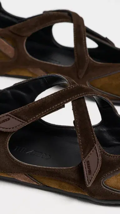 The Attico Floor 01 Suede Ballerina Flats Brown Shades | Thumbnail 6 The Attico Floor 01 Suede Ballerina Flats Brown Shades | Thumbnail 6