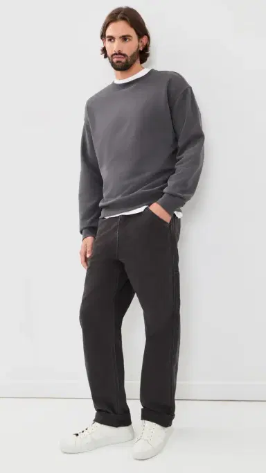 Beyond Yoga uxefleece Crewneck Pullover Black Ash | Thumbnail 5 Beyond Yoga uxefleece Crewneck Pullover Black Ash | Thumbnail 5