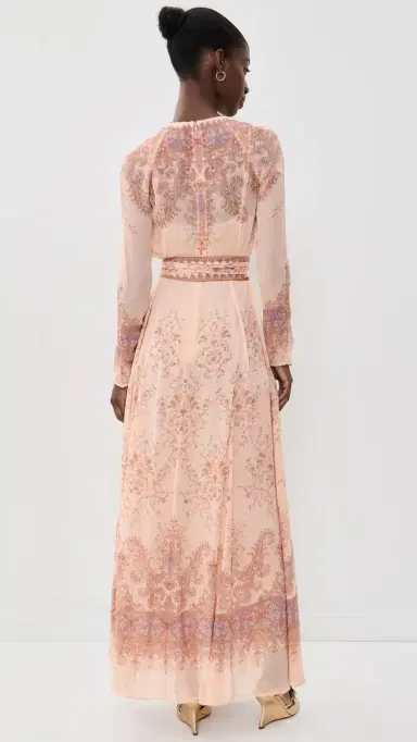Zimmermann Valiant Sheath Dress Peach Paisley | Thumbnail 3 Zimmermann Valiant Sheath Dress Peach Paisley | Thumbnail 3