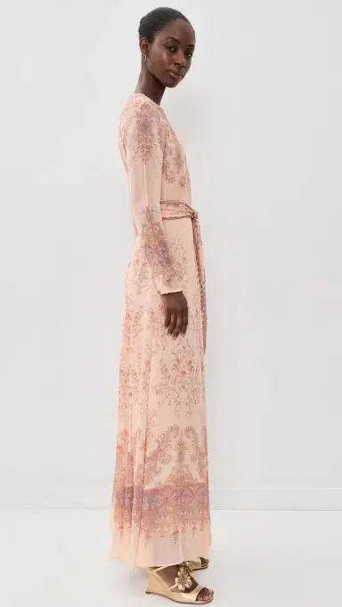 Zimmermann Valiant Sheath Dress Peach Paisley | Thumbnail 4 Zimmermann Valiant Sheath Dress Peach Paisley | Thumbnail 4