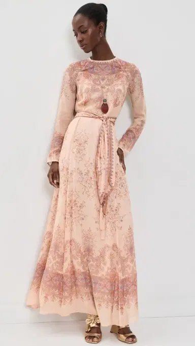 Zimmermann Valiant Sheath Dress Peach Paisley | Thumbnail 5 Zimmermann Valiant Sheath Dress Peach Paisley | Thumbnail 5