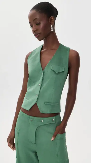 ALEXIS Aquila Faux Suede Vest Evergreen | Thumbnail 2 ALEXIS Aquila Faux Suede Vest Evergreen | Thumbnail 2