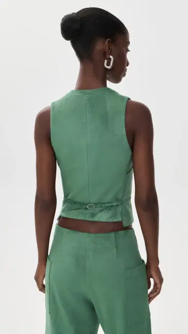 ALEXIS Aquila Faux Suede Vest Evergreen | Thumbnail 3 ALEXIS Aquila Faux Suede Vest Evergreen | Thumbnail 3